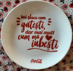 farfurie coca cola foto