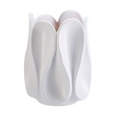 Cumpara ieftin Vaza flori ceramica alba 19 x 25 cm