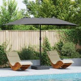 Cumpara ieftin Parasol de Grădină Antracit 385 x 209 x 244 cm țesătură