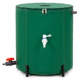 Rezervor Pliabil Apa Ploaie 100L Sersimo, PVC 1000D, 2 Robineti, Plasa Protectie, Sistem Preaplin, Montaj Rapid