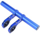 Extensie Ghidon Bicicleta, Trotineta Electrica, Scuter, Suport telefon, Pedometru, Claxon, 20 cm, include Banda Cauciuc anti-zgariere ghidon,Albastru