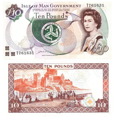 Insula Man 10 Pounds 2020 P-48a UNC foto