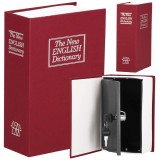 Caseta de valori, cutie metalica cu cheie, portabila, tip carte, Dictionar, maro, 18&times;11.5&times;5.5 cm Household NewTrend