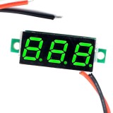 Voltmetru Panou Digital 0.28&quot; Verde DC 2.5-30V 2 fire OKY4094 Contact Electric