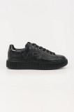 Karl Lagerfeld sneakers din piele KAPRIKA culoarea negru, KL24225