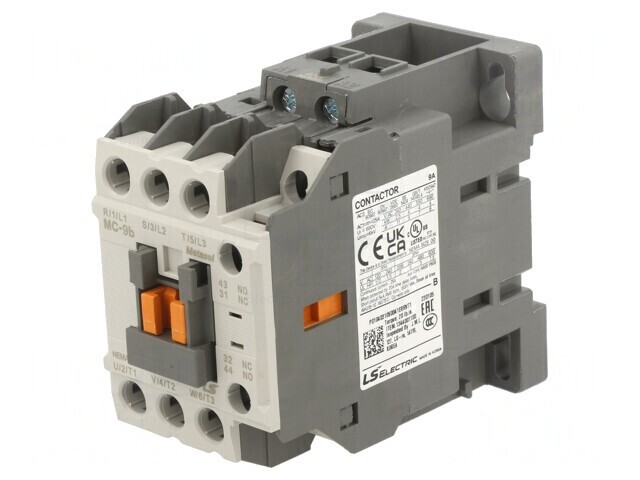 Contactor 3P 9A 400VAC cu Contacte Auxiliare NO NC