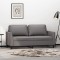 vidaXL Canapea cu 2 locuri, gri, 140 cm, piele ecologică 359335