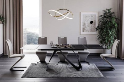 Set modern 4 masa+8 scaune foto