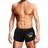 Boxeri de &icirc;not bărbați PROWLER Swim Trunk Oversized Paw, cu design labă cu steag Pride, culoare negru, mărime M