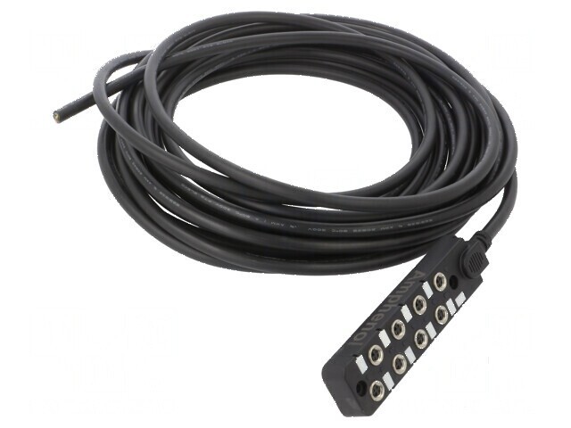 Cutie de conexiuni M8 PIN: 3 10m soclu 3A -20&divide;80&deg;C IP67 IN: 8