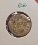 806 Prussia German States 1&frasl;24 Thaler - Frederick II 1786 argint KM#296, valoare atipica