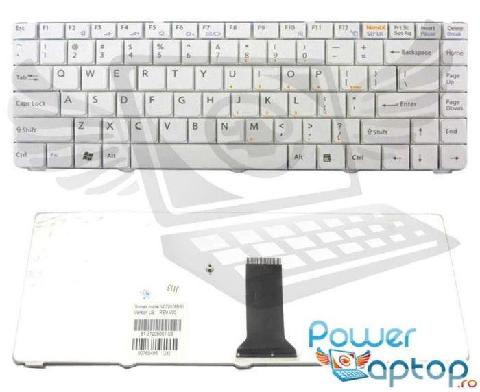Tastatura Sony Alba Vaio VGN N320E, Vaio VGN NS, Vaio VGN NS101E L, Vaio VGN NS110E S, Vaio VGN NS130E S, Vaio