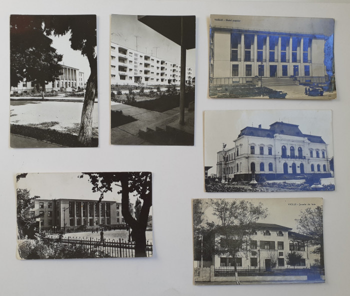 Lot 6 Carti Postale RPR Vaslui - Anii 1960-1970, Circulate (VEZI DESCRIEREA)