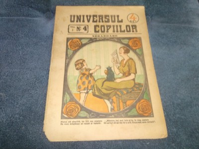 REVISTA UNIVERSUL COPIILOR NR 4 1925 foto
