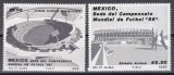 Mexic 1985 - Campionatul Mondial de Fotbal - Mexic 1986 - Stadioane, MNH