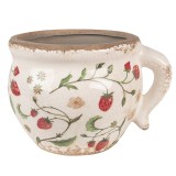 Cumpara ieftin Ghiveci flori ceramica multicolora Capsuni 17x14x12 cm