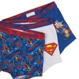 Set Boxeri pentru Copii cu Model Superman - Albastru și Alb, CMCLASS