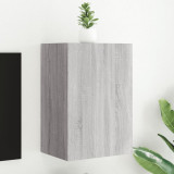 vidaXL Comodă TV de perete, gri sonoma 40,5x30x60 cm lemn prelucrat