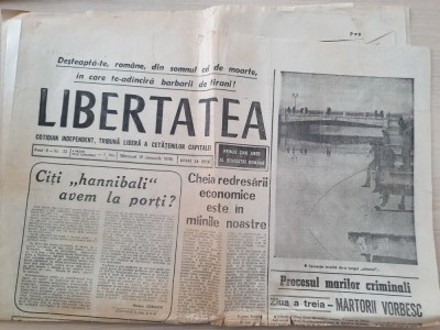 libertatea 31 ianuarie 1990-procesul marilor criminali foto
