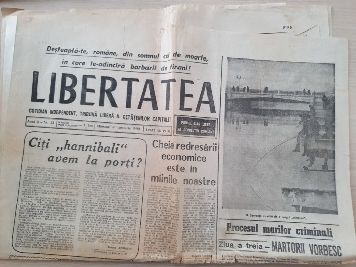 libertatea 31 ianuarie 1990-procesul marilor criminali