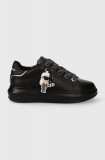 Karl Lagerfeld sneakers din piele KAPRI culoarea negru, KL62576N