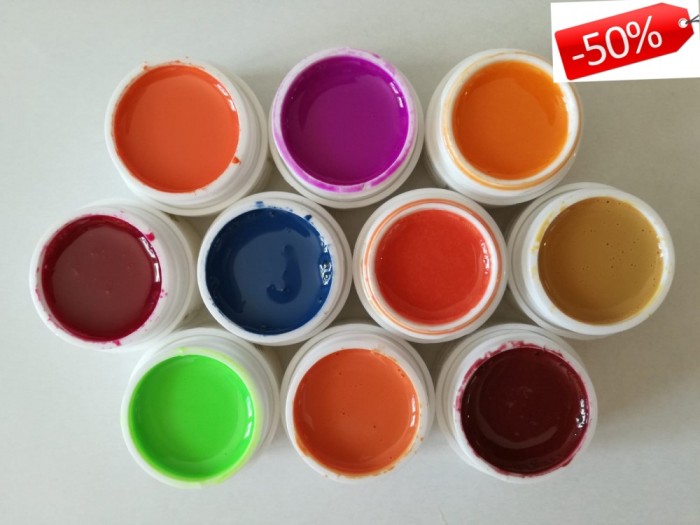 Gel color Calsa - Set 6 Gel color Calsa - Set 6