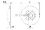 Disc frana AUDI A6 Allroad (4FH, C6) (2006 - 2011) BOSCH 0 986 479 300