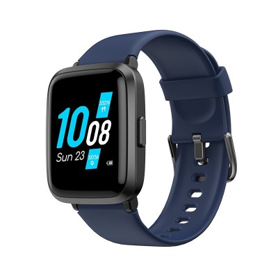 Ceas Smartwatch XK Fitness ID205U cu Functii monitorizare sanatate, Pedometru, Moduri sportive, Memento sedentar, Calorii, Albastru foto