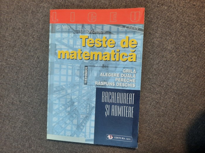 TESTE DE MATEMATICA C NITA,COSTEL CHITES