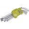 EXTOL CRAFT set chei imbus, cap sferic Cr40; TUV/GS, 9 buc, 1,5-10mm, blister