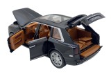 Macheta metal replica Rolls Royce Cullinan Jeep negru deschide usi, capota, portbagaj 1:22