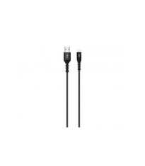 Cablu de date si incarcare micro USB 2.1A 1m Well negru foto