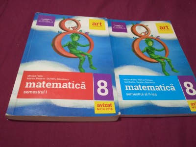 CULEGERE MATEMATICA CLASA VIII SEMESTRU 1+2 MARIUS PERIANU foto