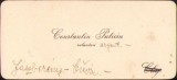 A438 Carte vizită, 1917, comandant Garda Națională Rom&acirc;nă din Cuvin, Constantin Puticiu