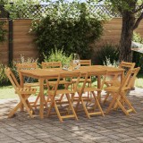 vidaXL Scaune Bistro pentru Exterior 8 pcs natural 40 x 53 x 80 cm 3416286