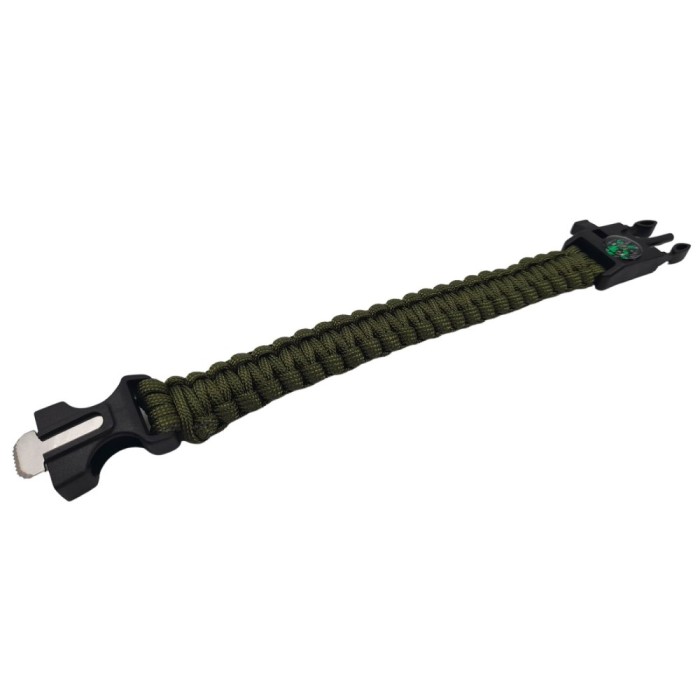 Bratara supravietuire, Military Surplus, paracord, 26 cm, kaki