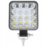 Proiector LED auto offroad 48W, LVT, 16 LED-uri halogen, 10-30V, carcasa aluminiu, IP67