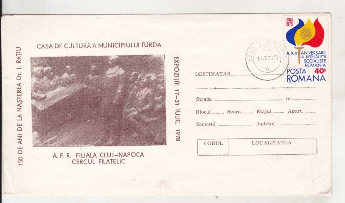 bnk fil Plic ocazional Expofil Turda 1978