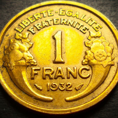 Moneda istorica 1 FRANC - FRANTA, anul 1932 * cod 345