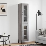 Cumpara ieftin Dulap &icirc;nalt, gri sonoma, 34,5x34x180 cm, lemn prelucrat