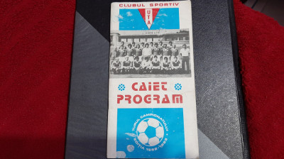 caiet program UTA 1982-1983 foto