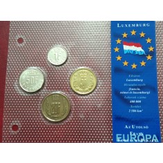 Luxemburg 1982-90 - set complet, monede necirculate