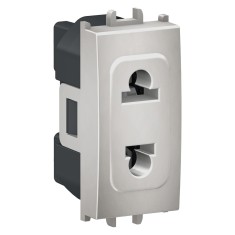 Priza standard italian 1M Schneider Easy Styl argintiu LMR5510004 foto