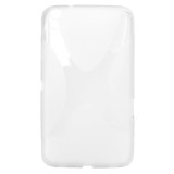 Husa silicon X-line alba pentru Samsung Galaxy Tab 3 8.0 (SM-T310, SM-T311, SM-T315)