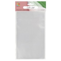Pungi cadou transparente din celofan, 20 buc, 15 x 25 cm