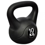 Greutate tip bilă cu m&acirc;ner Kettlebell 10 kg, vidaXL