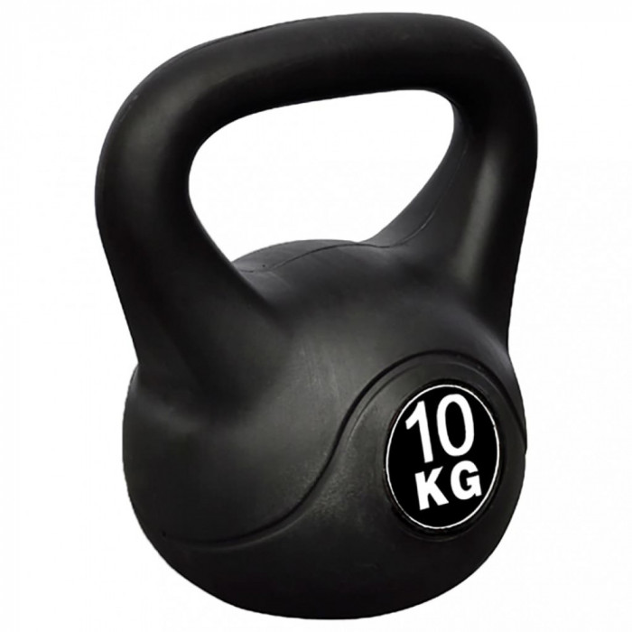 vidaXL Greutate tip bilă cu m&acirc;ner Kettlebell, 10 kg 90391