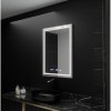 Oglinda LED Rectangulara 60x80- Verite Imperial Silver Motion Glow Marcello, Sistem Dezaburire, Termometru &amp; Ceas, Dimabila AT1CT-IM1P-OG1D-W02/60X80