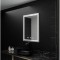 Oglinda LED Rectangulara 60x80- Verite Imperial Silver Motion Glow Marcello, Sistem Dezaburire, Termometru &amp; Ceas, Dimabila AT1CT-IM1P-OG1D-W02/60X80