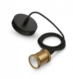 Cumpara ieftin Cablu reglabil vintage gold 1CT EU pentru bec Led Philips E27, 40W, 120- 240 V